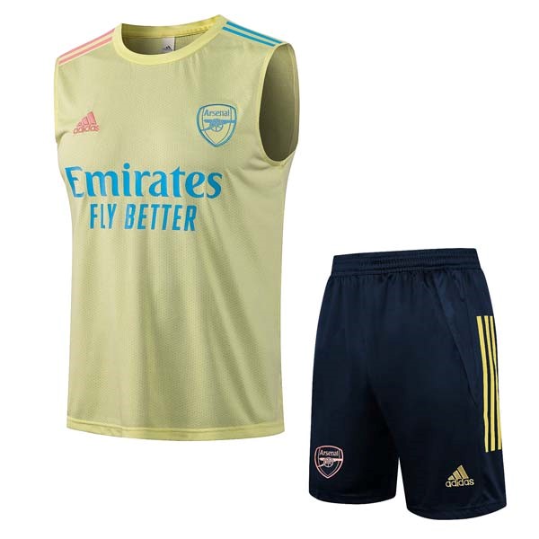 Trikot Arsenal ärmellos Komplett Set 2022 Gelb